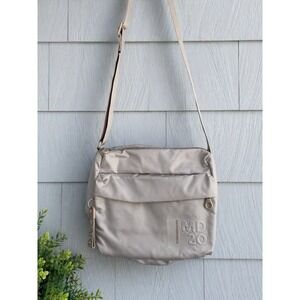Mandarina Duck MD20 Taupe Nylon Crossbody Bag Lightweight Travel